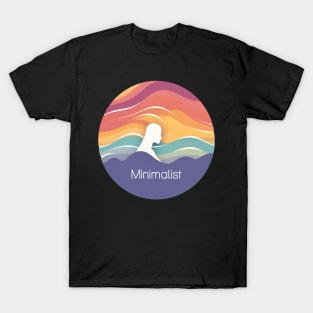 minimalist wave in the sea T-Shirt
